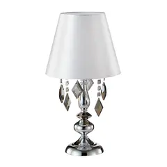 Настольная лампа Crystal Lux Mercedes LG1 Chrome/Smoke, фото 